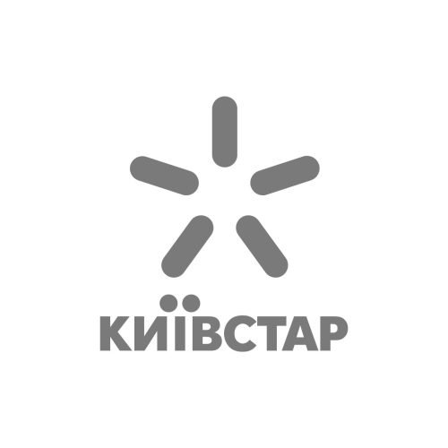 сірий логотип Kyivstar