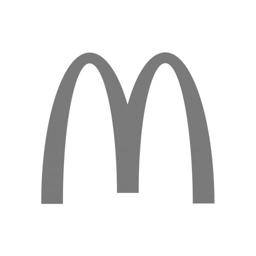 сірий логотип macdonald's