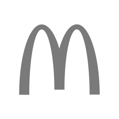 сірий логотип macdonald's